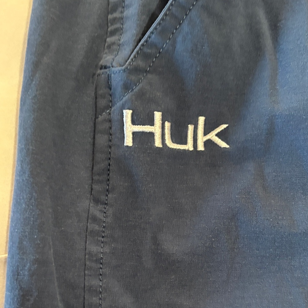Huk Men's Deep Blue Athletic Shorts - Picture 2 of 5